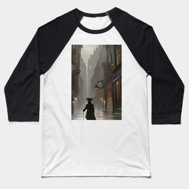 Mysterious cat Baseball T-Shirt by Colin-Bentham